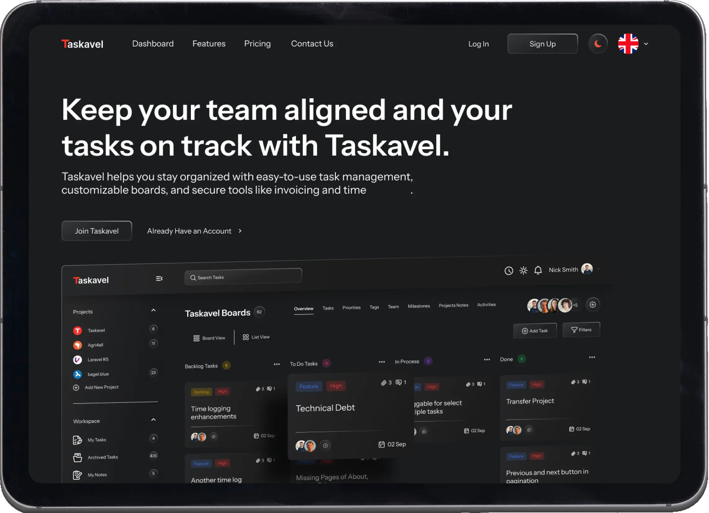 Coding Wisely - Taskavel project